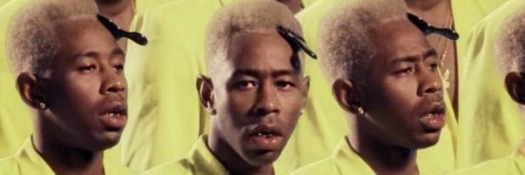 tyler the creator exploding on stage's banner