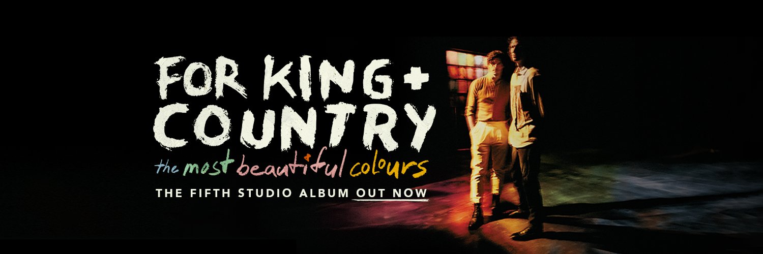 for KING + COUNTRY's banner
