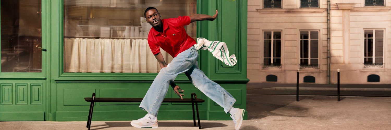 Lacoste's banner