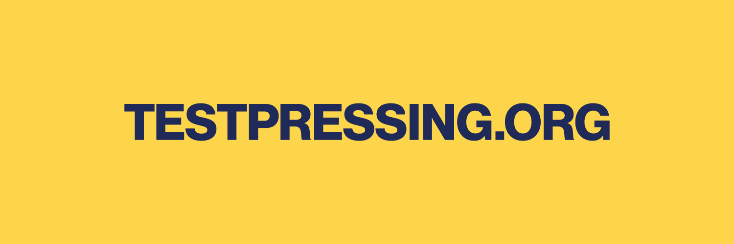 Test Pressing's banner
