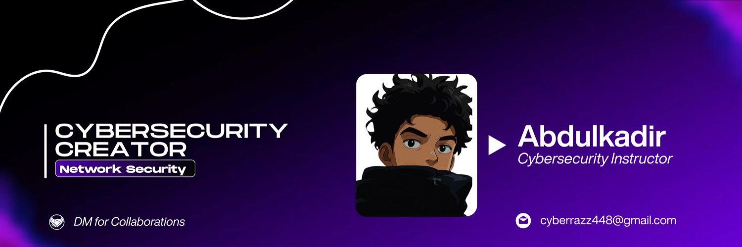 Abdulkadir | Cybersecurity's banner