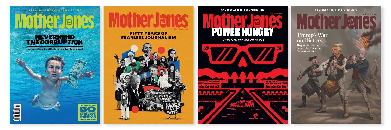 Mother Jones's banner