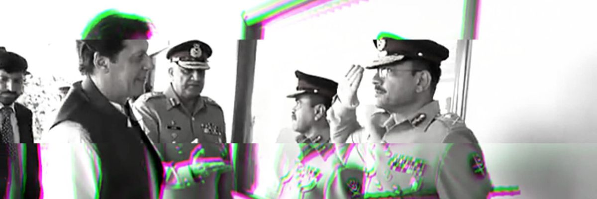 Nisar Ahmad PTI's banner
