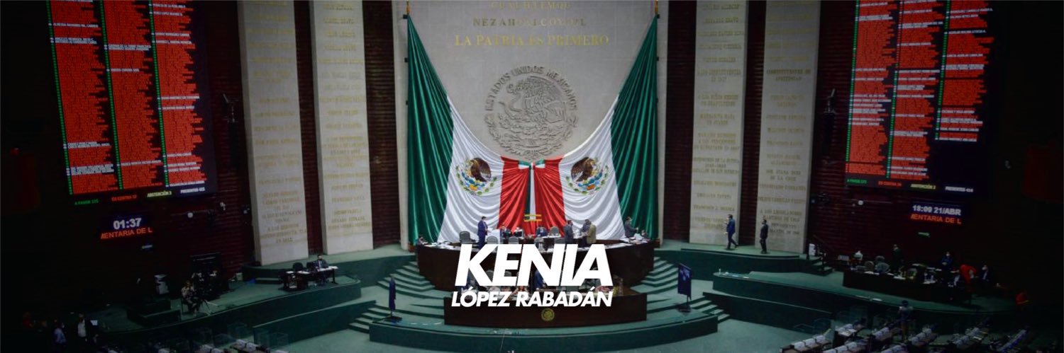 Dra. Kenia López Rabadán's banner