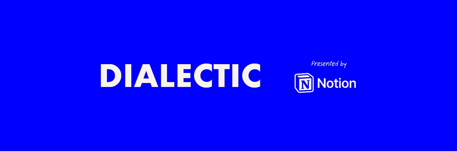 Dialectic with Jackson Dahl's banner