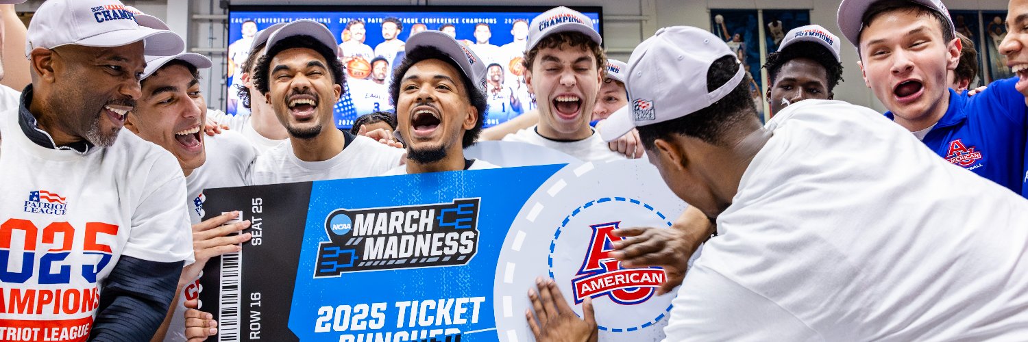 American U. Men's Basketball's banner