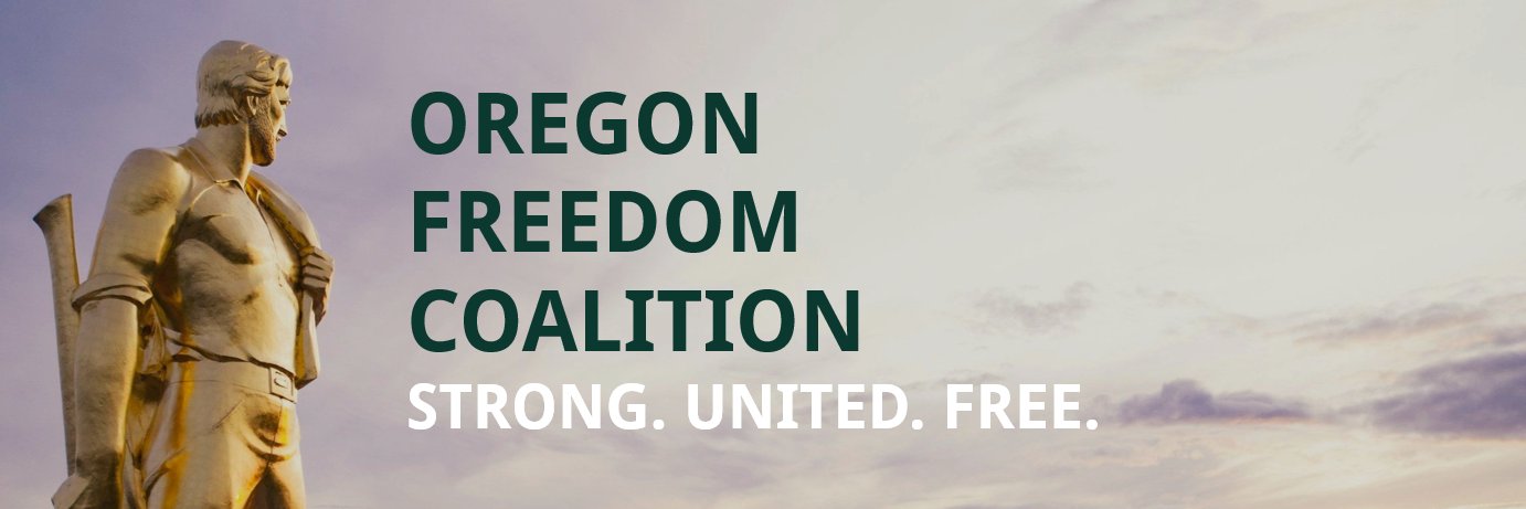 Oregon Freedom Coalition's banner