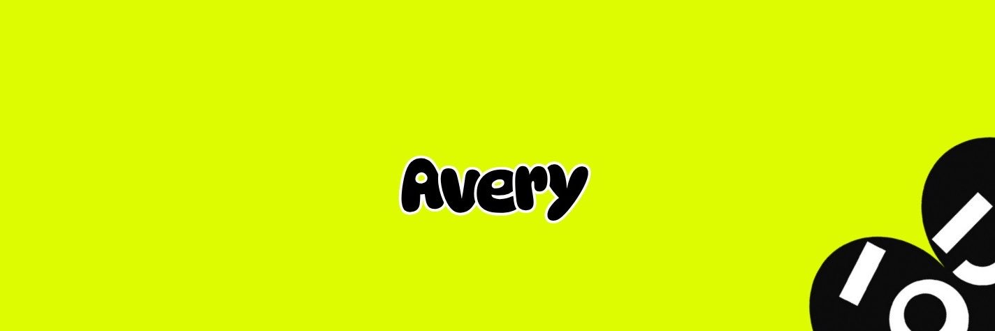 Avery's banner