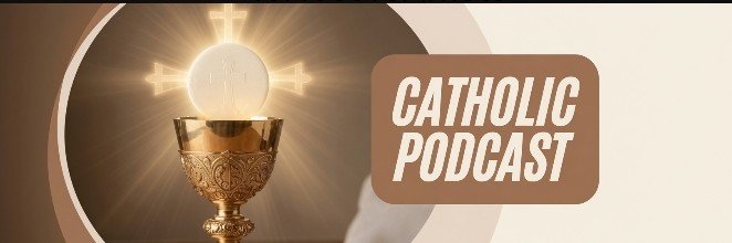 Catholic podcast's banner