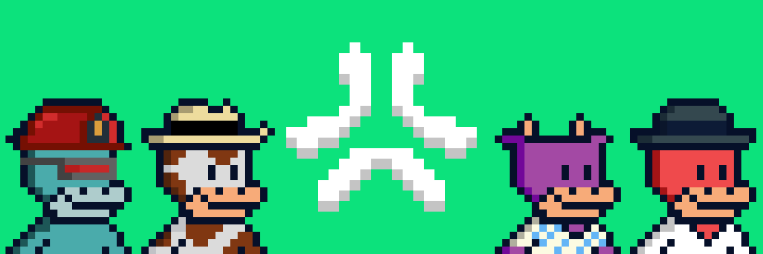 Abstract Cows's banner