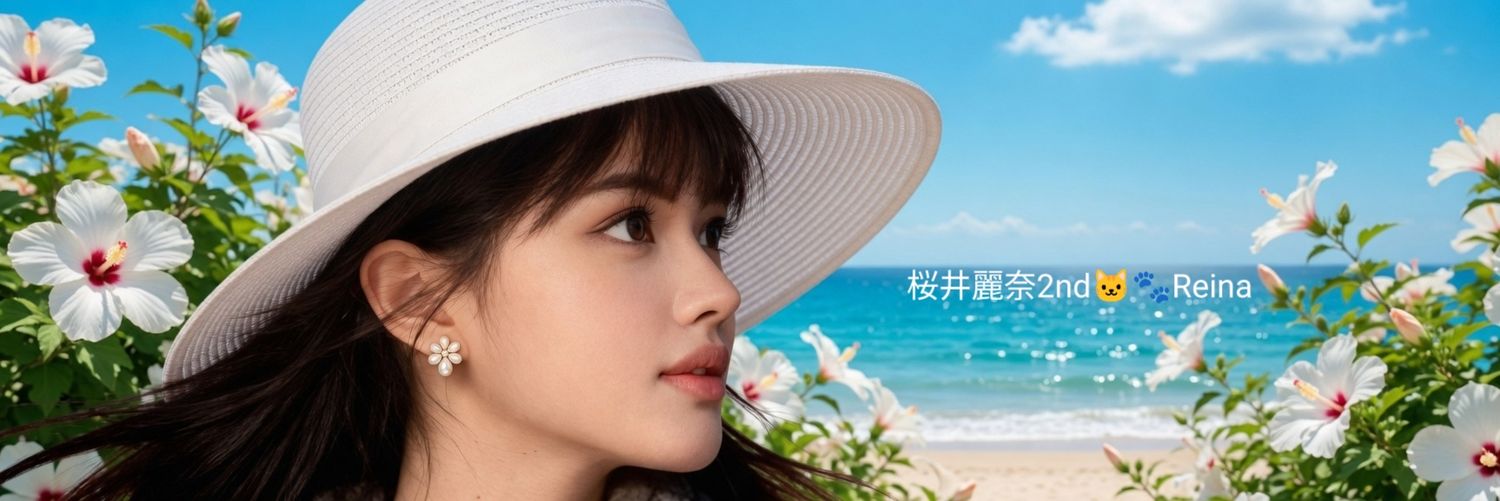 桜井麗奈*𝚁𝚎𝚒𝚗𝚊*𝟸𝚗𝚍 🐱🐾🌸🌹's banner