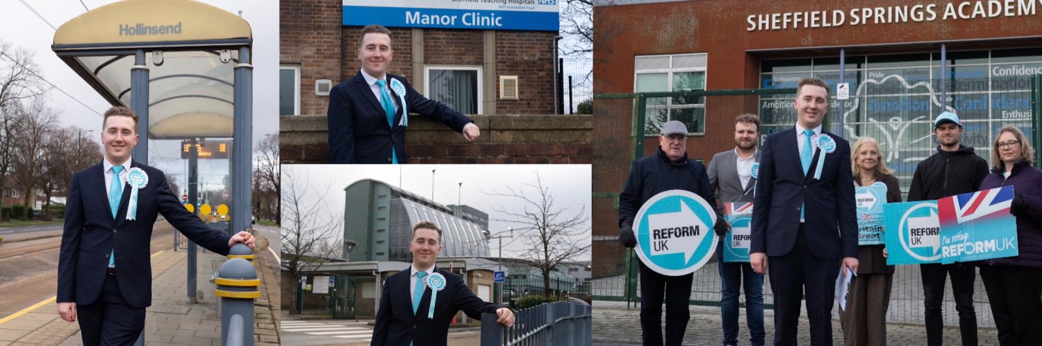 Cllr Matt Smith - Reform UK - Park & Arbourthorne's banner