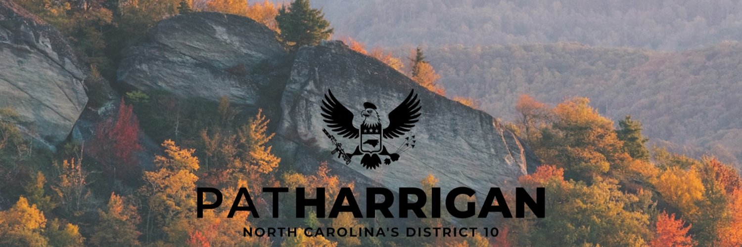 Congressman Pat Harrigan's banner