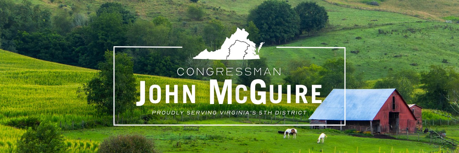 Congressman John McGuire's banner