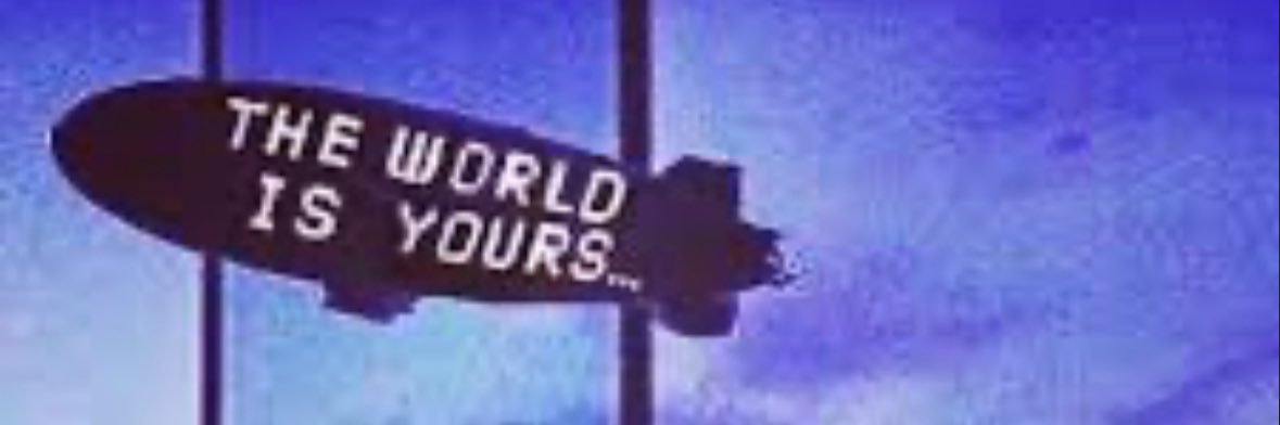 the world is mine's banner