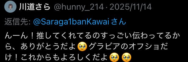 川道さらを一生推し続ける男's banner