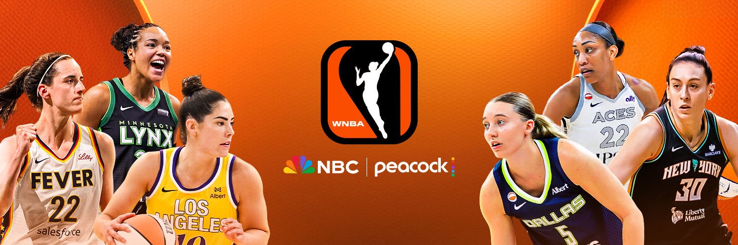WNBA on NBC and Peacock's banner