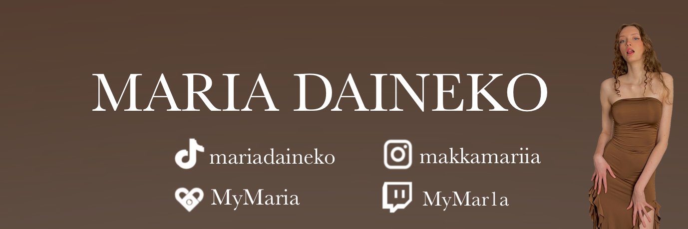 Maria Daineko's banner