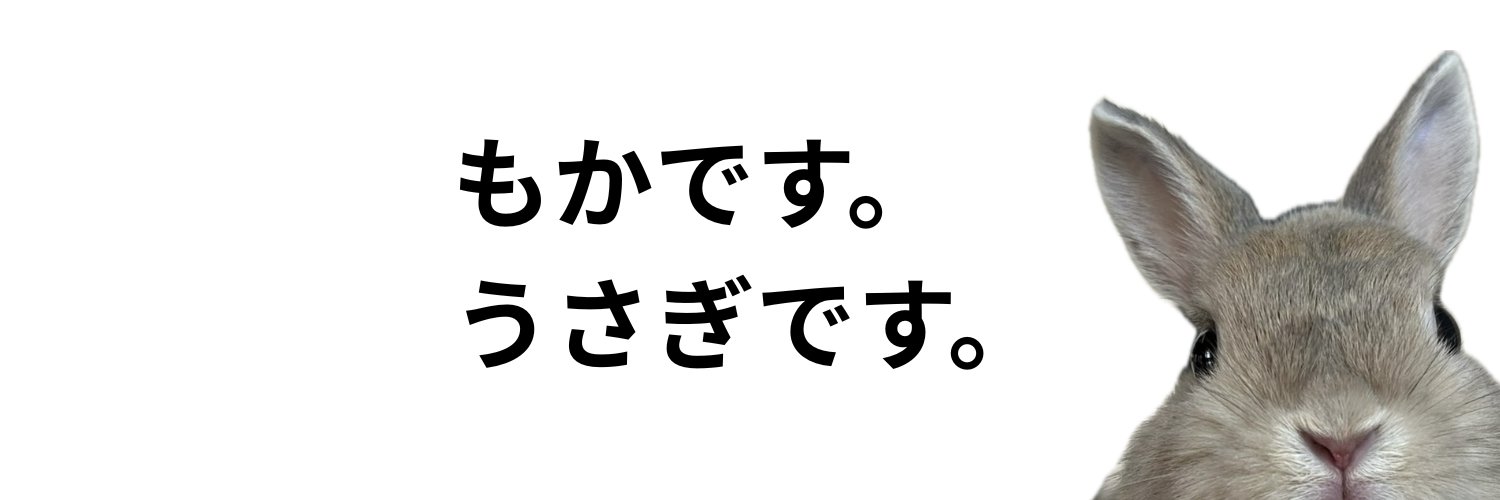 うさぎのもか's banner
