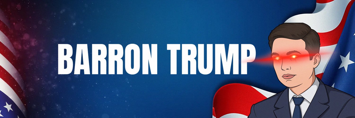 Barron Trump's banner