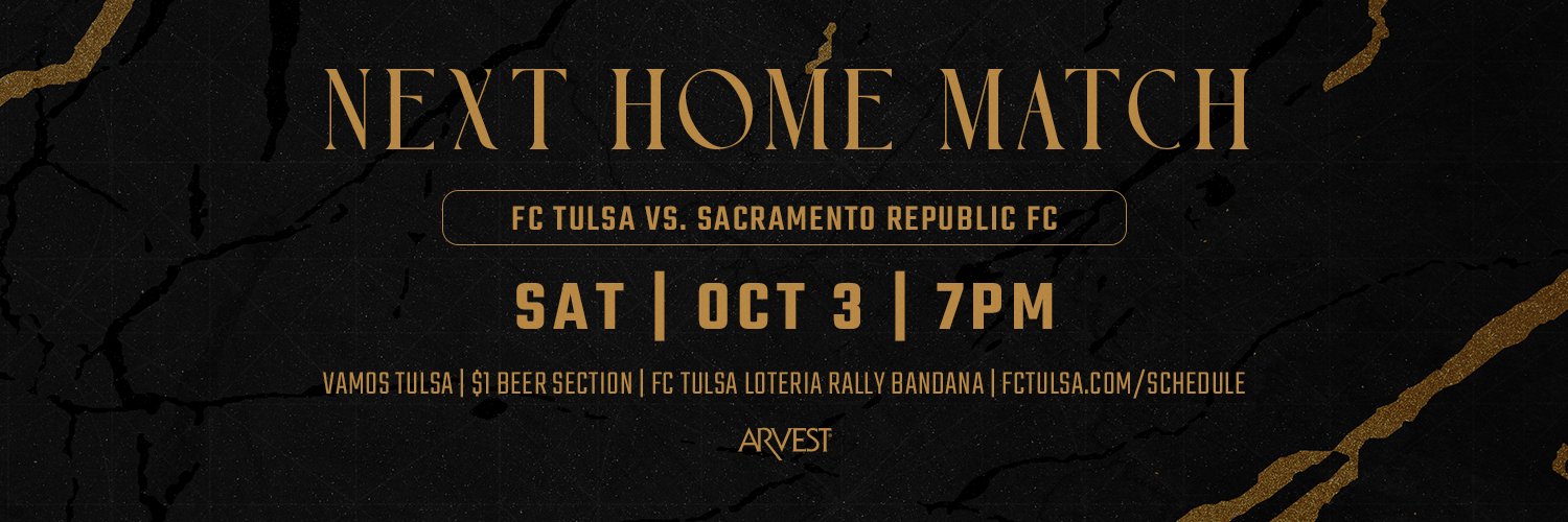 FC Tulsa's banner