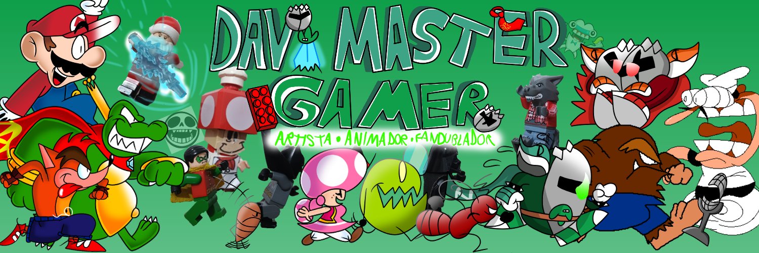 Davi Master Gamer 🍄💚(Artista e VA 🎨🎙️)'s banner