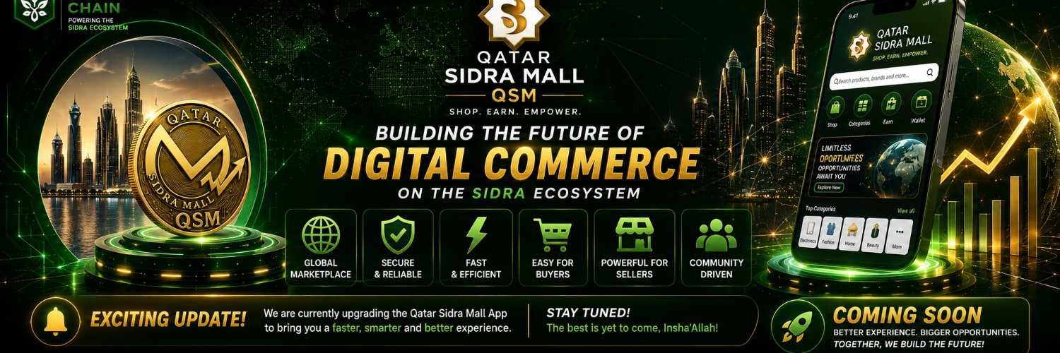 Qatar Sidra Mall's banner