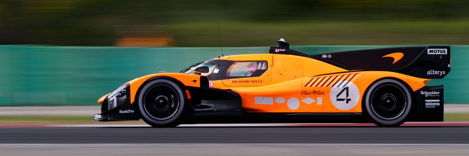 McLaren Endurance Racing's banner