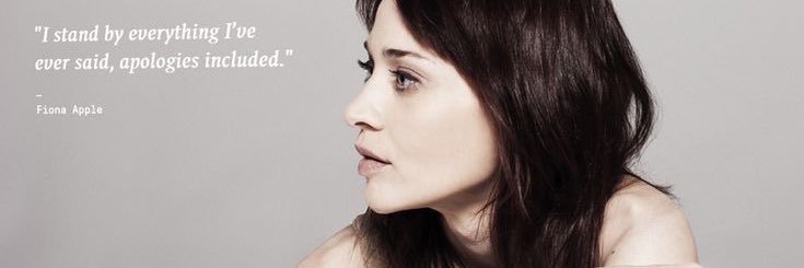 fiona apple archive's banner