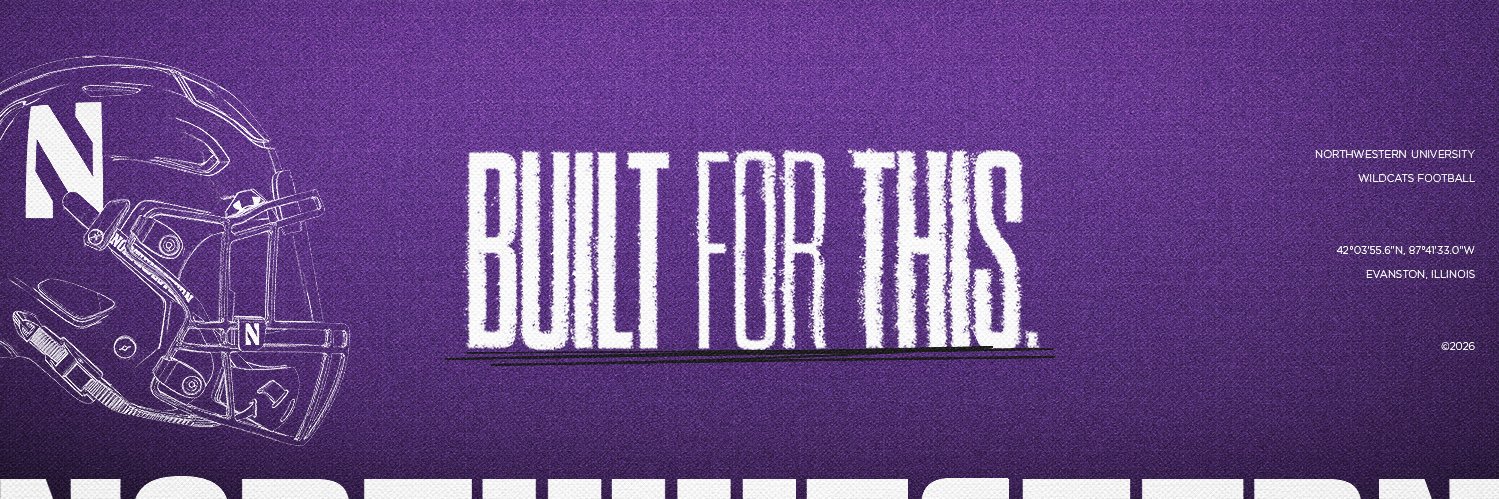 Northwestern Football's banner
