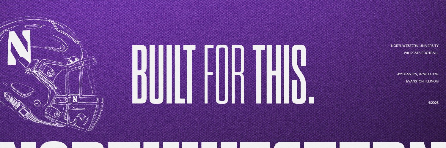 Northwestern Football's banner