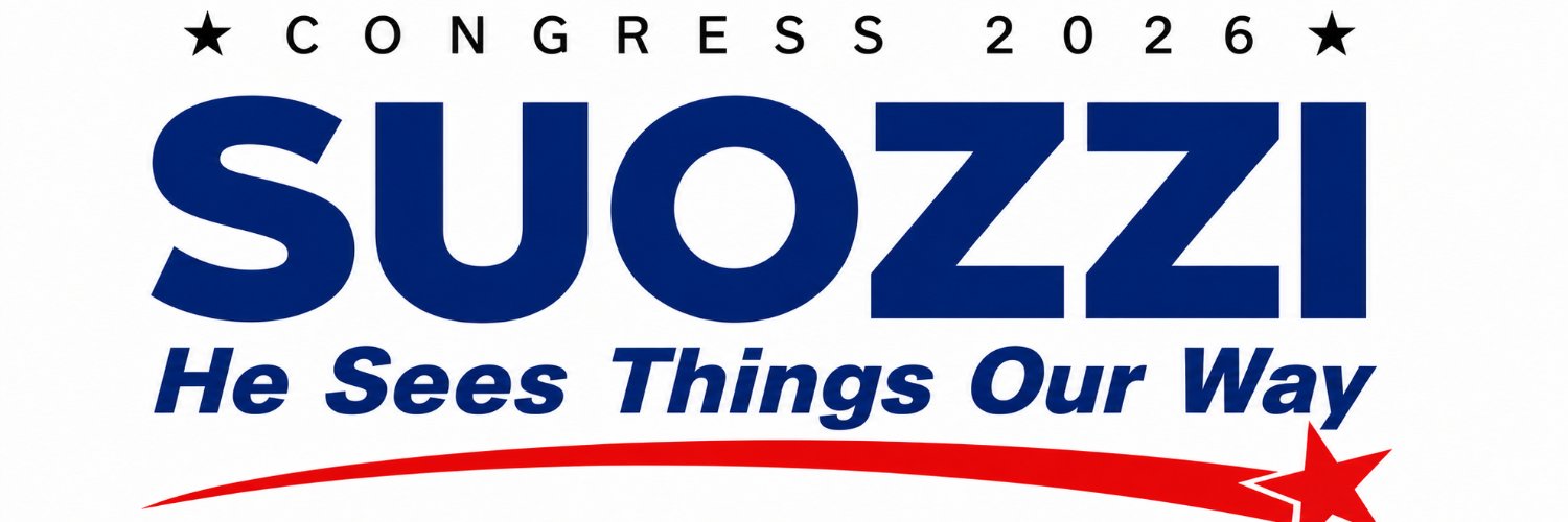 Tom Suozzi's banner