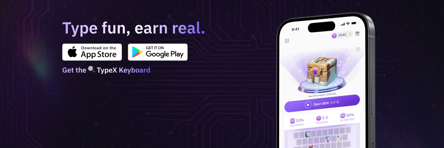 TypeX Keyboard's banner