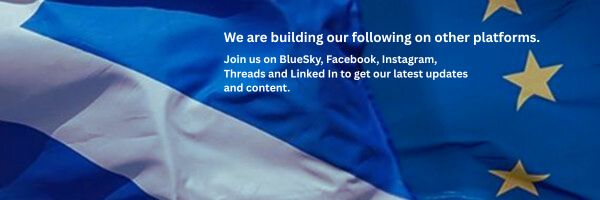 European Movement in Scotland's banner