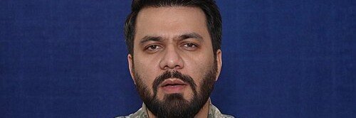 Ebrahim Zolfaghari's banner