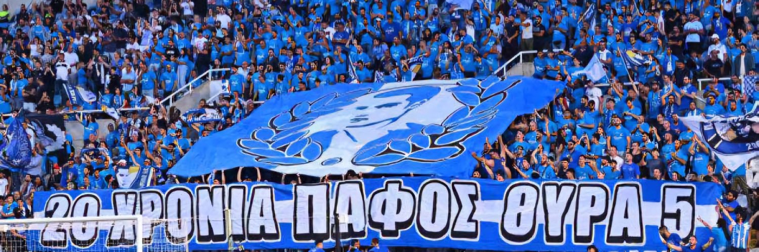 Pafos International Supporters Group's banner
