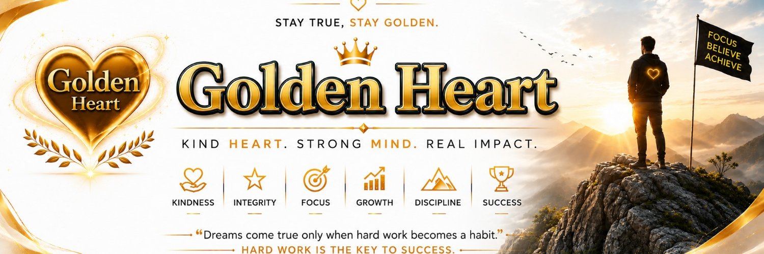 Golden Heart 💞 💛's banner