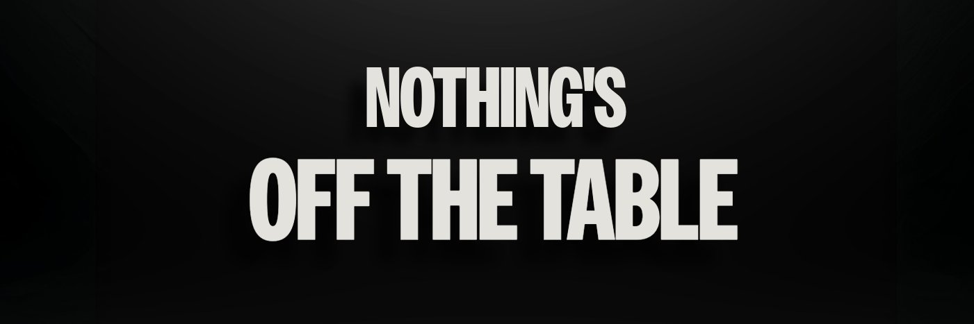 Nothing’s Off The Table with Louis Ruggiero's banner