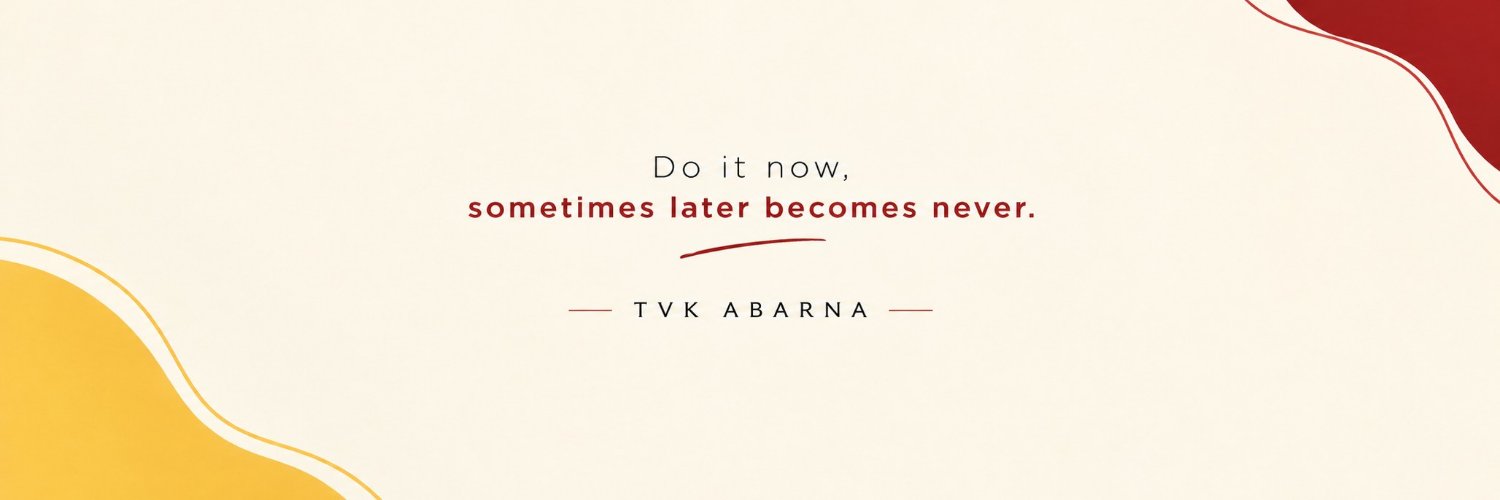 TVK Abarna's banner