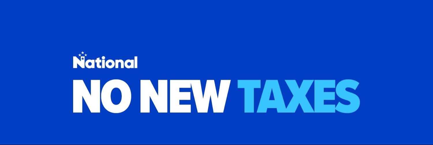 NZ National Party's banner