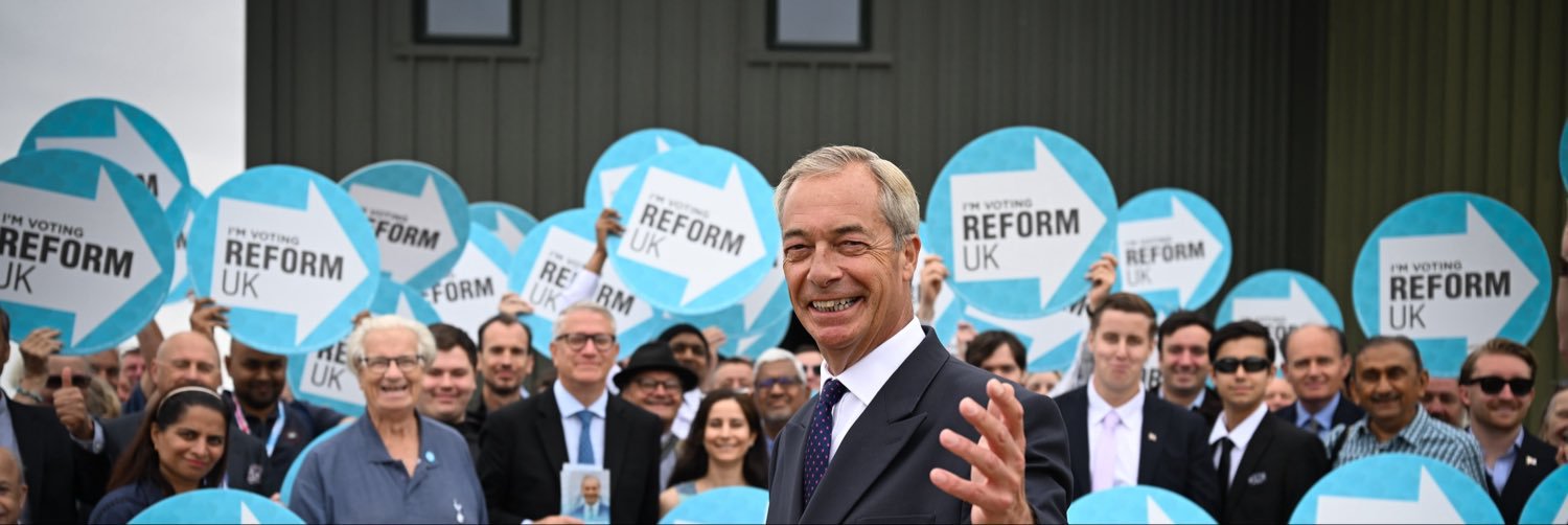 Nigel Farage's banner