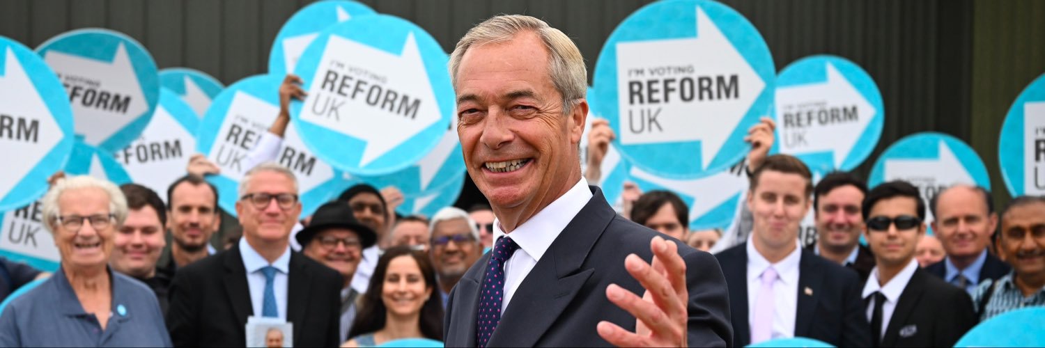 Nigel Farage's banner