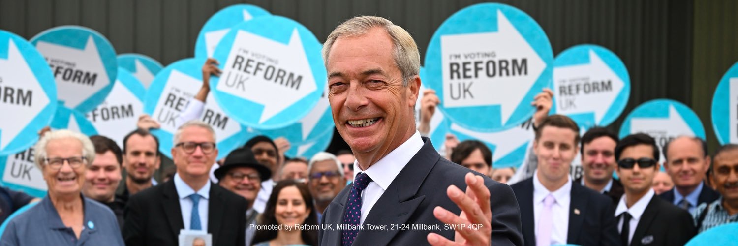 Nigel Farage's banner