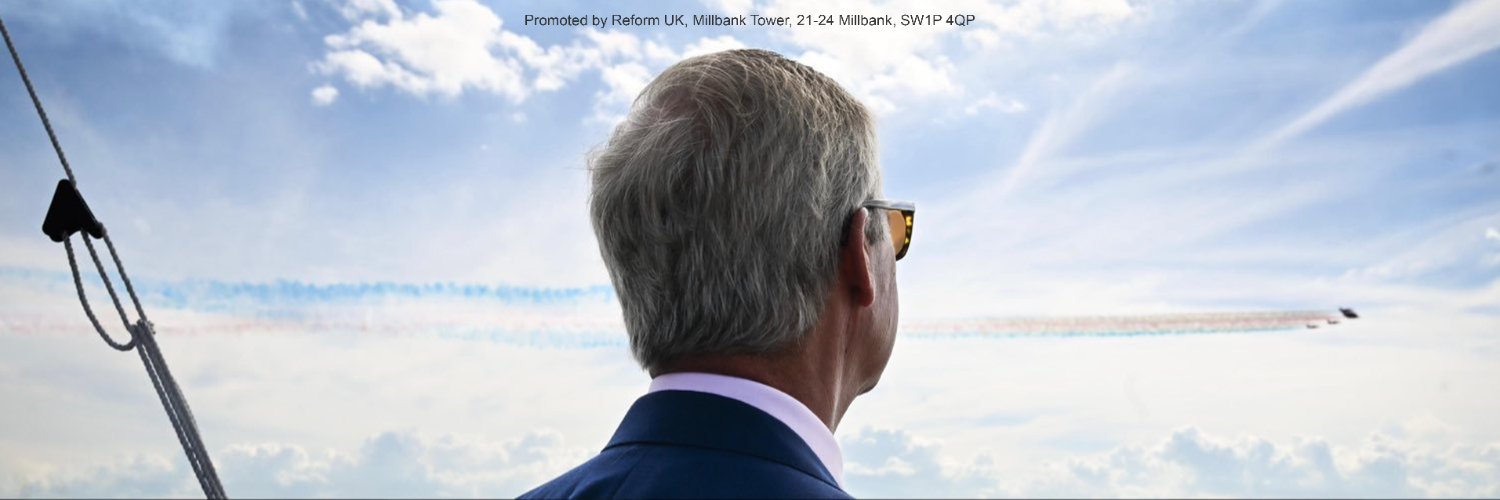 Nigel Farage's banner