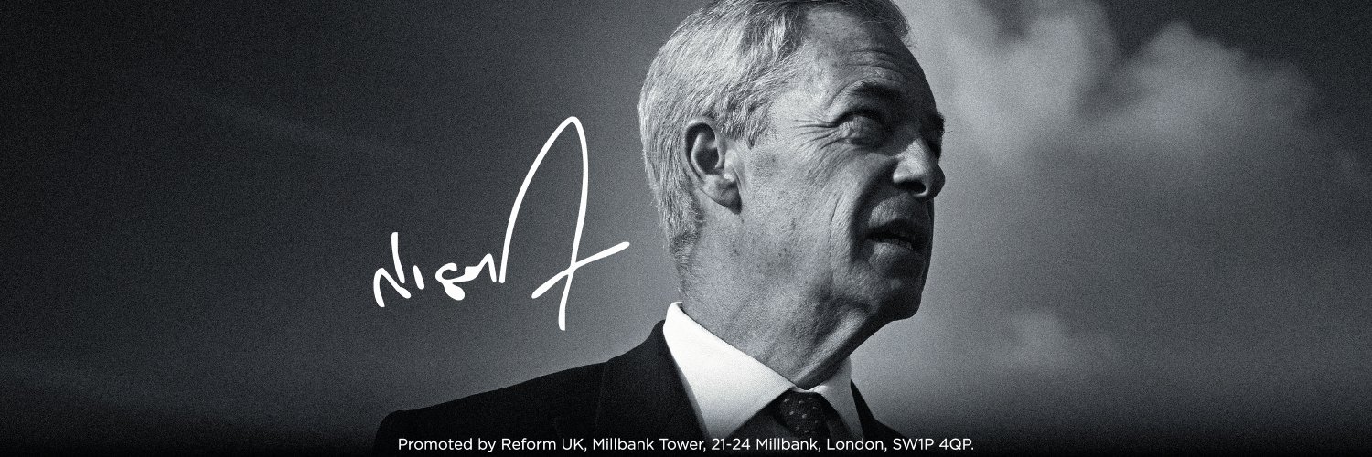 Nigel Farage's banner