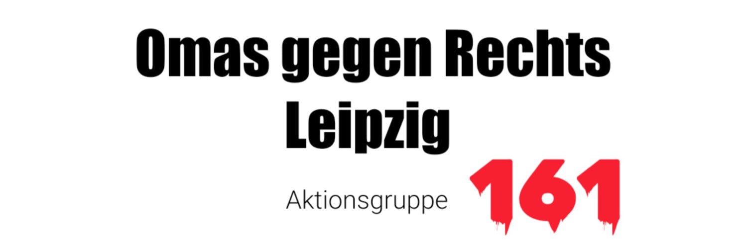 Omas gegen Rechts Leipzig's banner