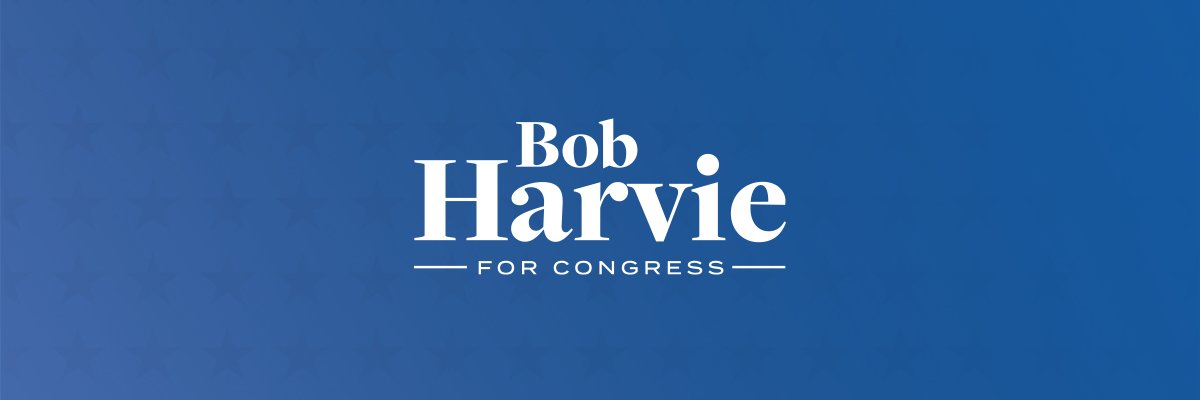 Bob Harvie for Congress's banner