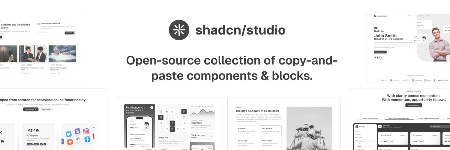Shadcn Studio's banner