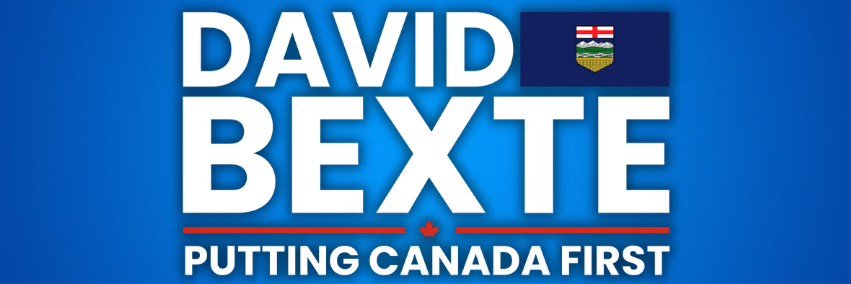 David Bexte for Bow River's banner