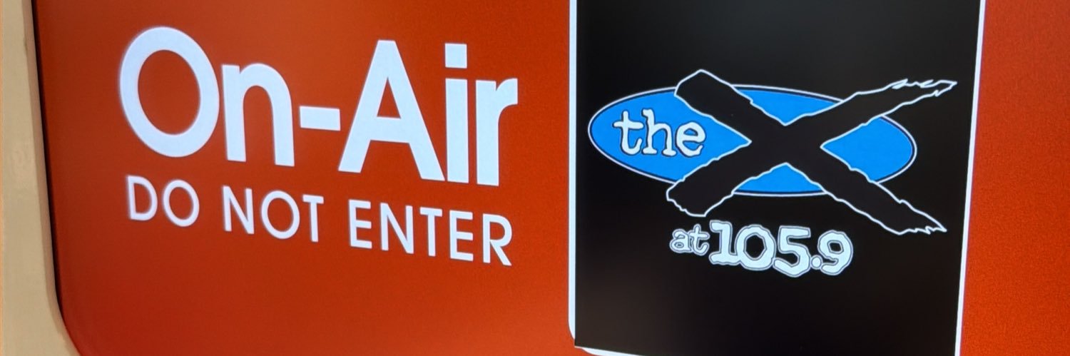 105.9 The X's banner